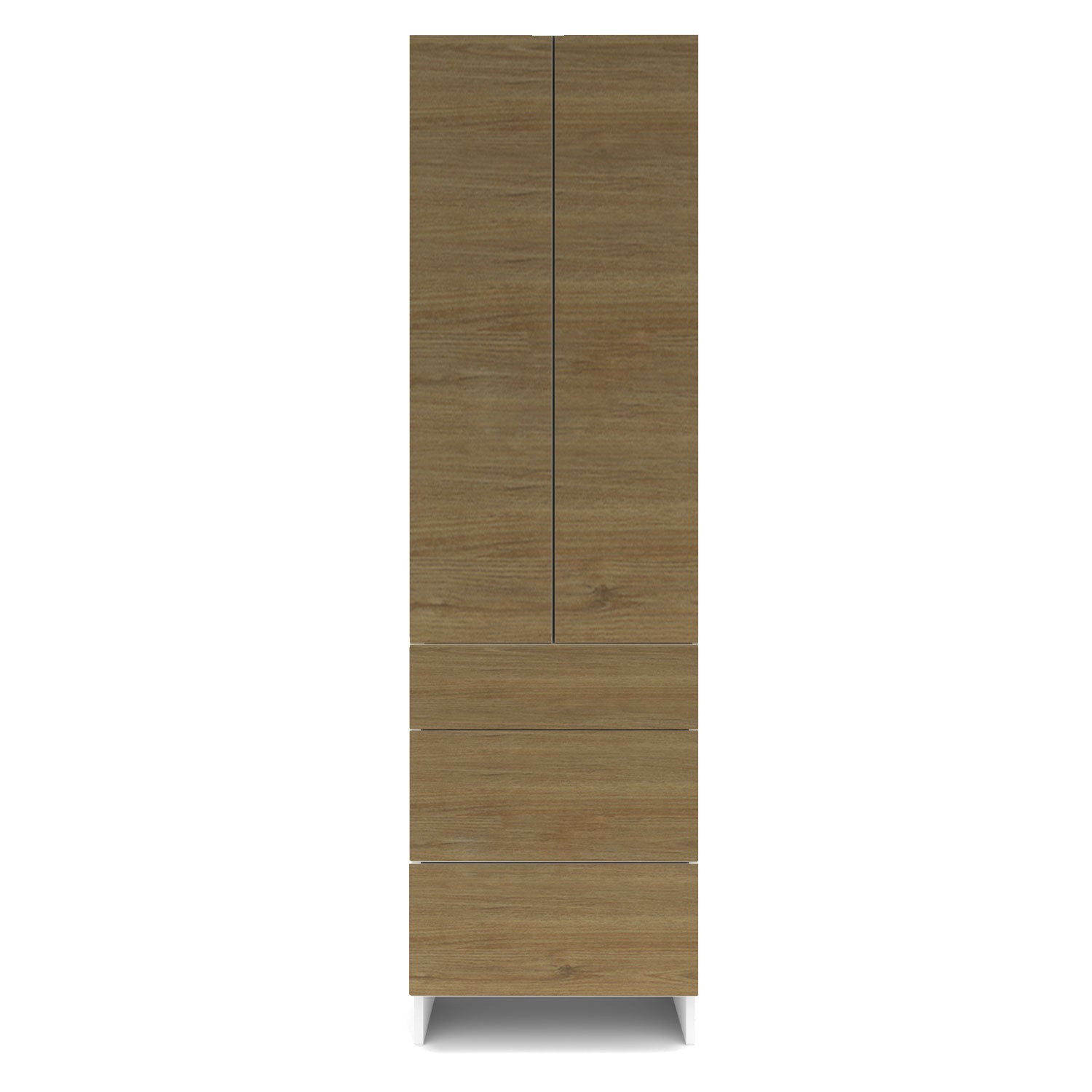 Meubles de cuisine pleine hauteur - porte / tiroir fini bois