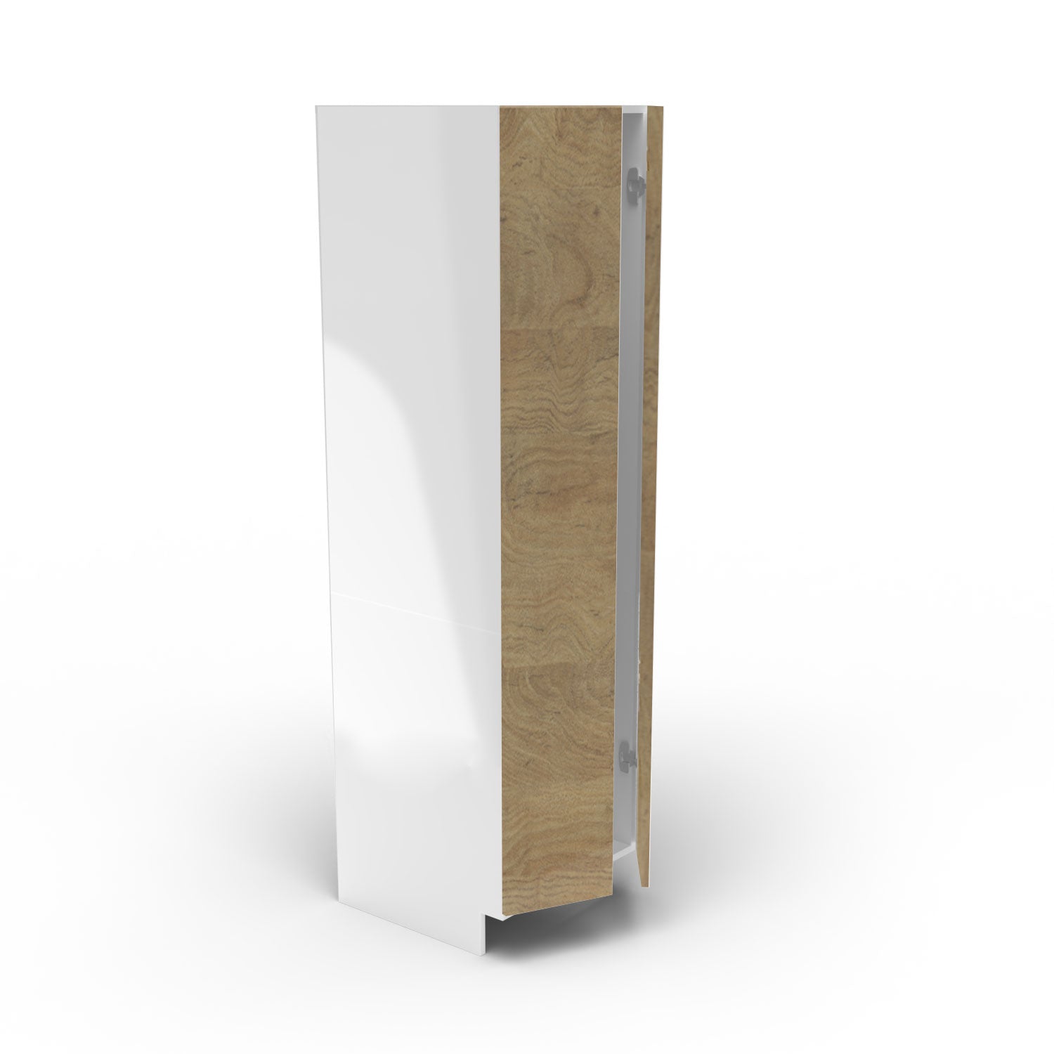 Meubles de cuisine pleine hauteur - porte fini bois