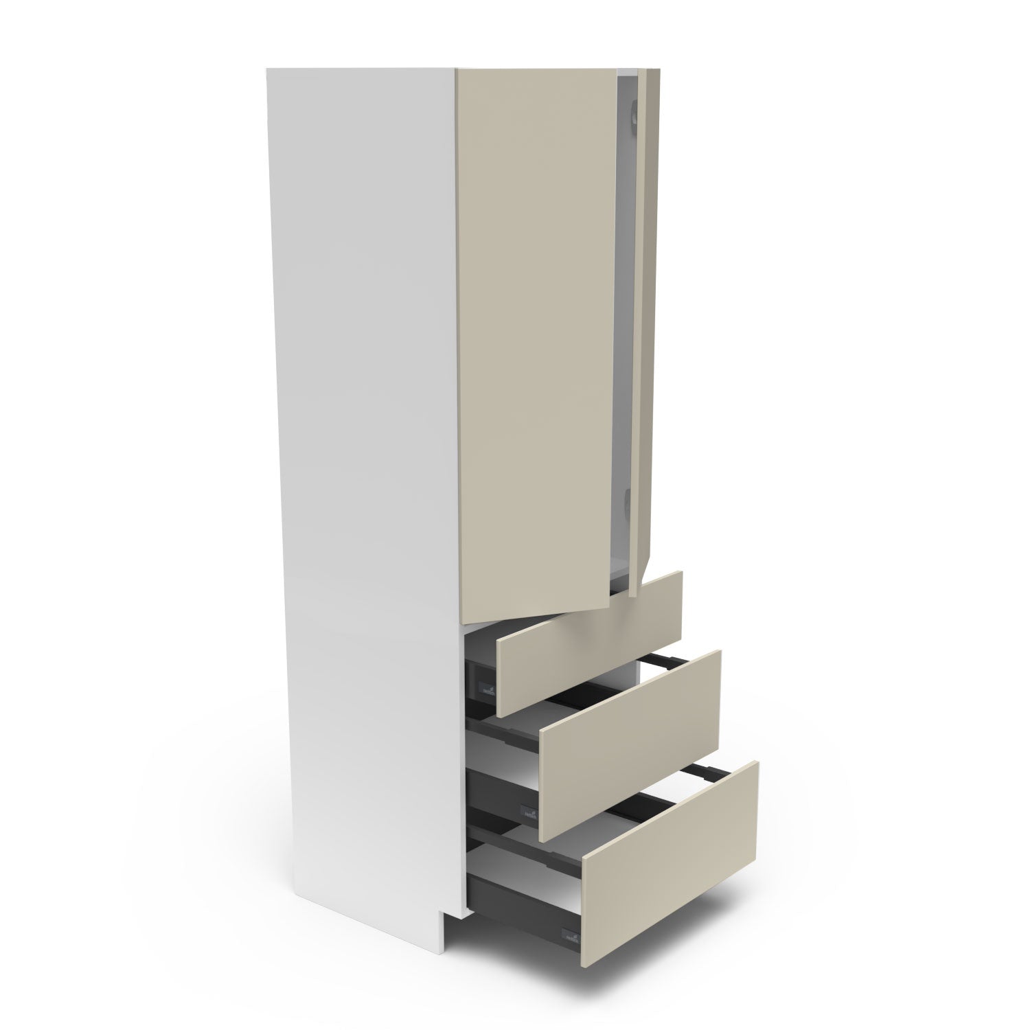 Meubles de cuisine pleine hauteur - porte / tiroir