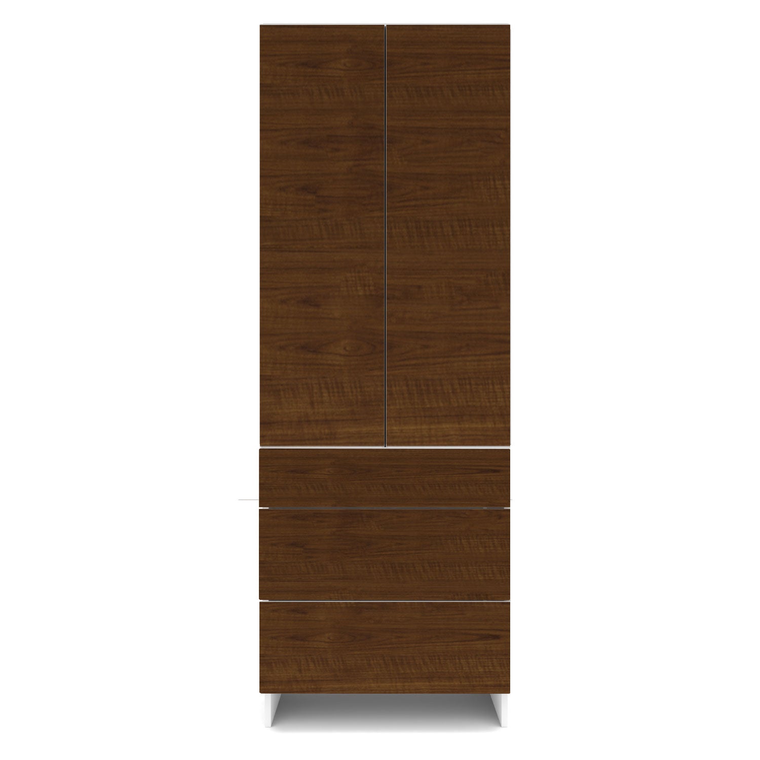 Meubles de cuisine pleine hauteur - porte / tiroir fini bois