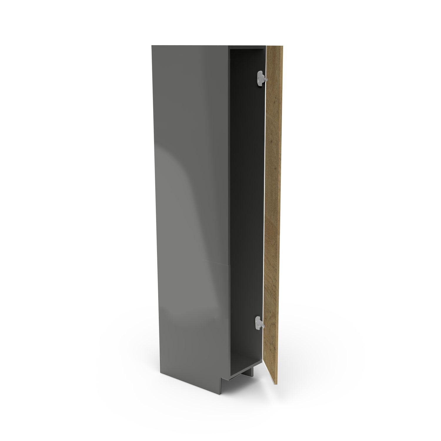 Meubles de cuisine pleine hauteur - porte fini bois