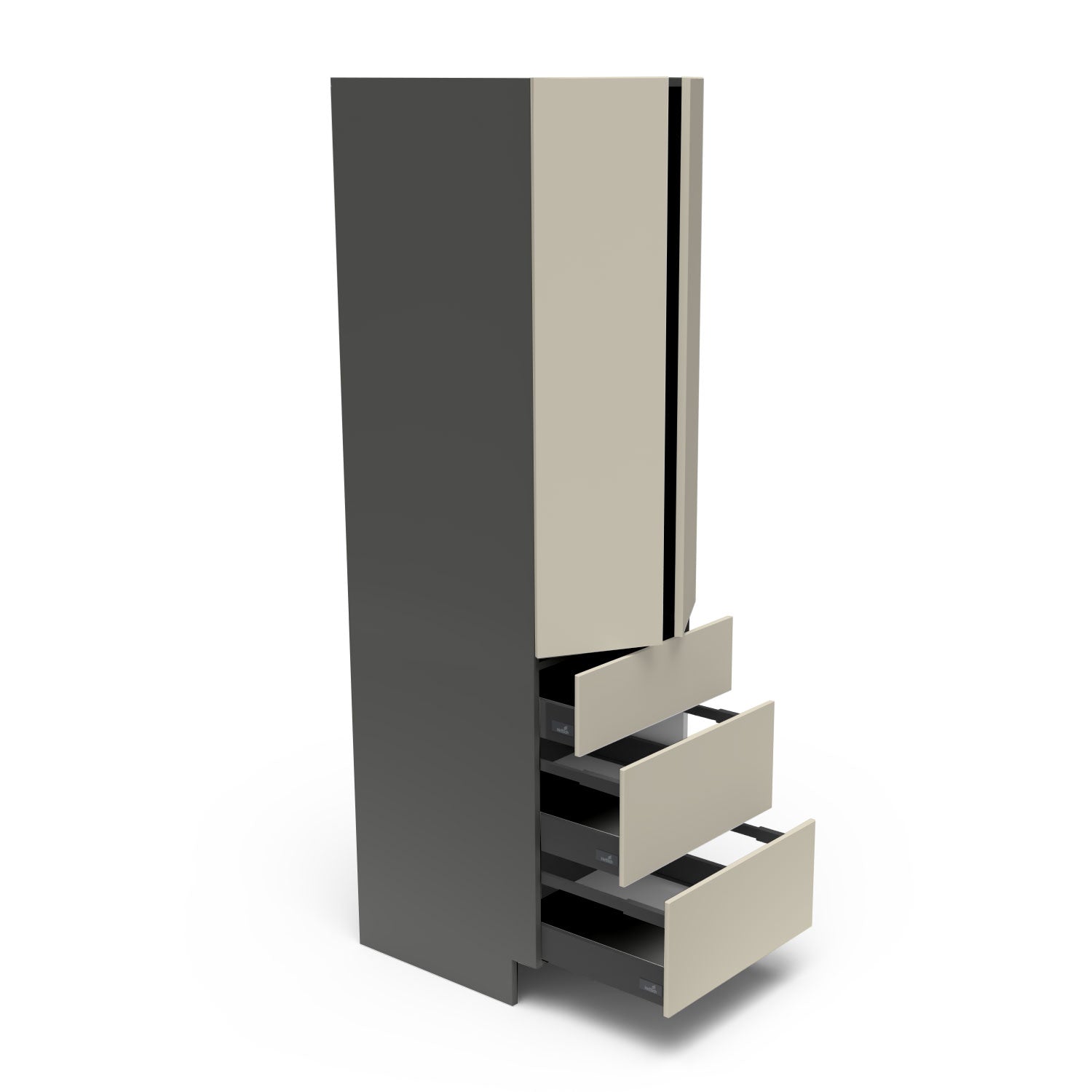 Meubles de cuisine pleine hauteur - porte / tiroir