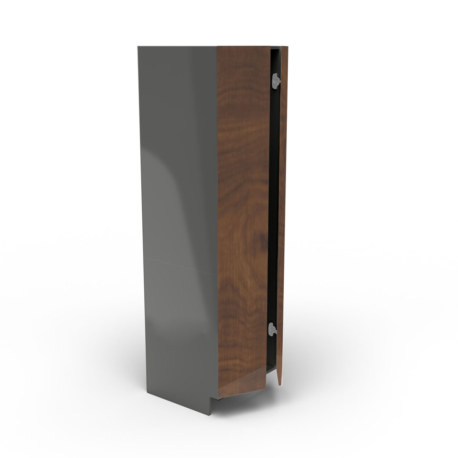 Meubles de cuisine pleine hauteur - porte fini bois