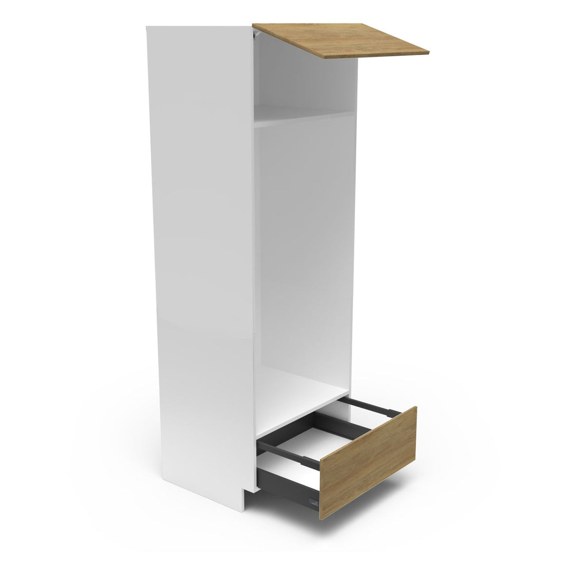 Meubles de cuisine pleine hauteur - four fini bois